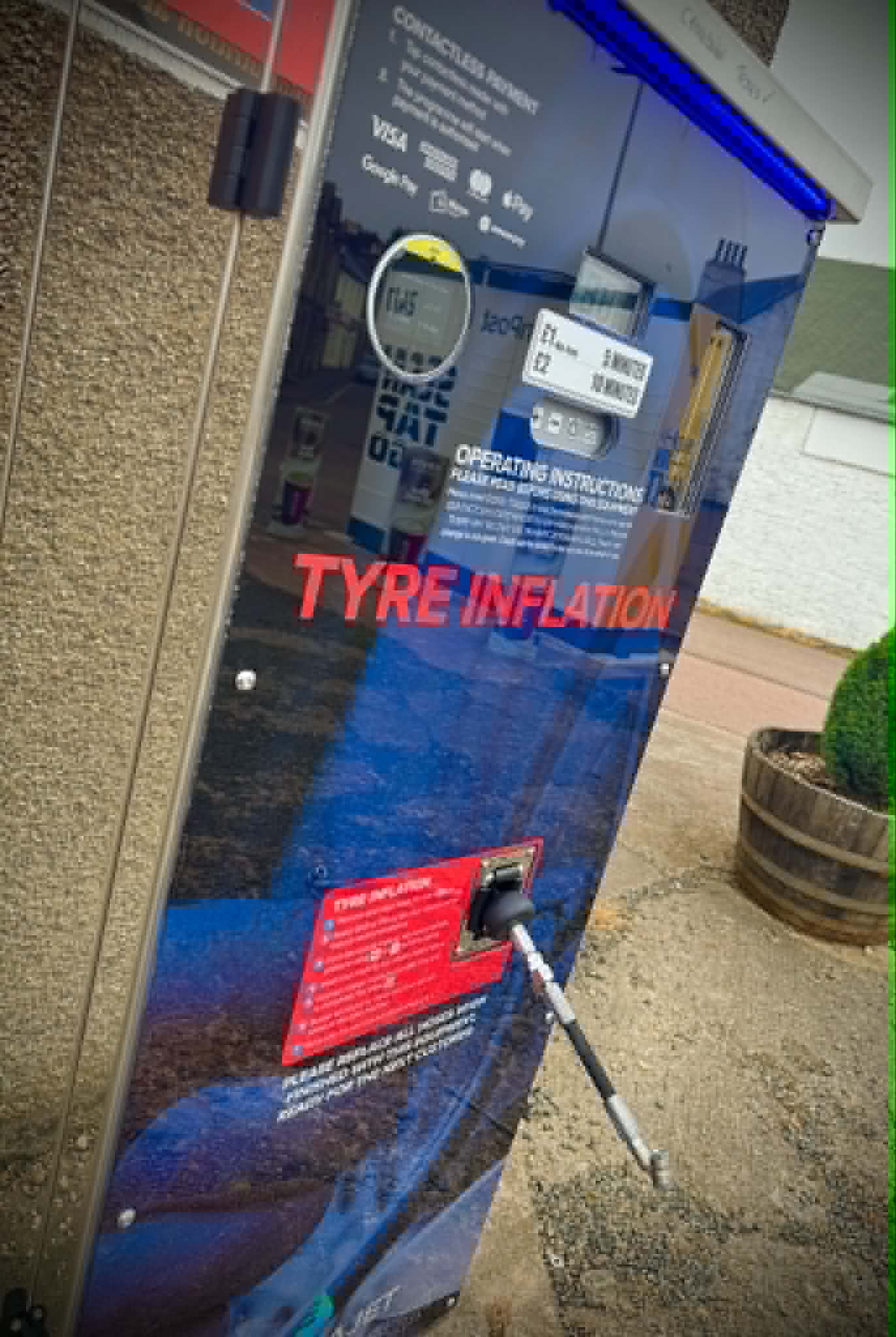Electrajet digital tyre inflator at Crossburn Service Station