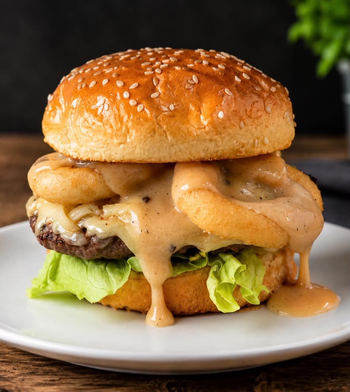 Burger at Crossburn Kitchen