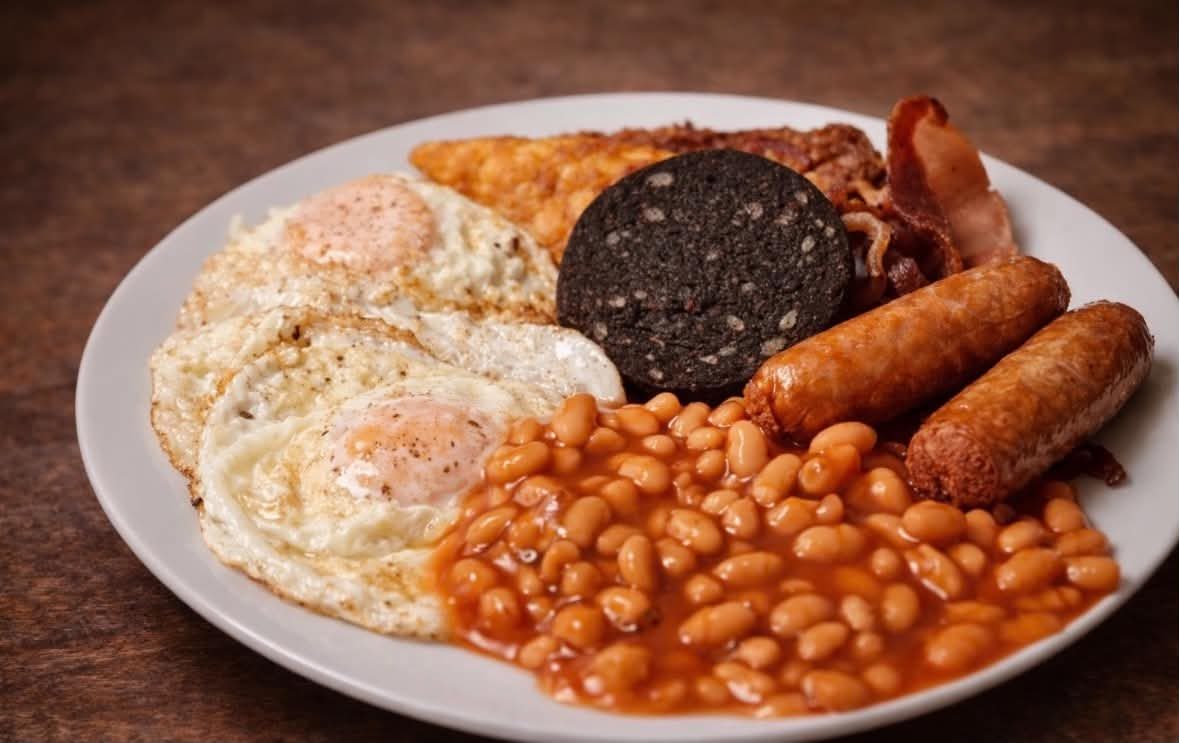 Cooked breakfast at Crossburn Kitchen