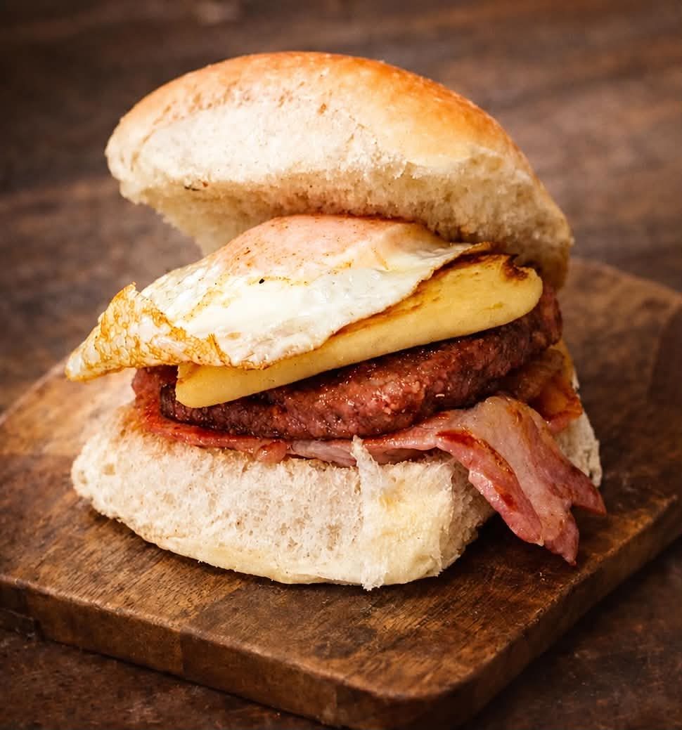 Breakfast roll at Crossburn Kitchen